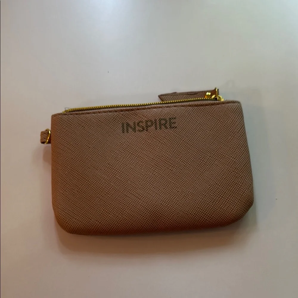 Inspire Tan Wristlet Clutch